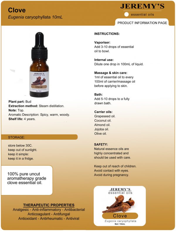 Pure Clove Bud Essential Oil - Image 5