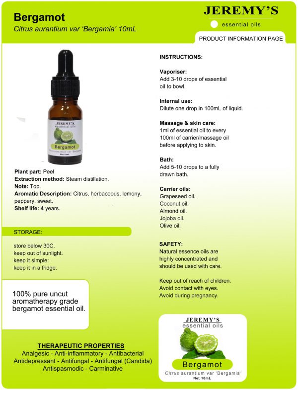 Pure Bergamot Essential Oil - Image 5